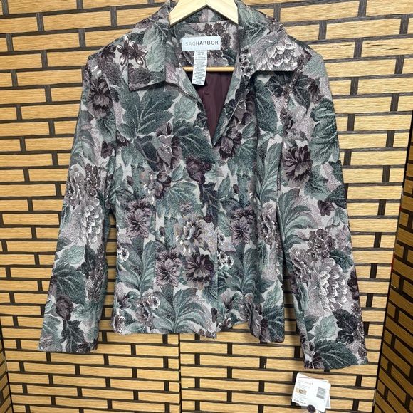 Sag Harbor Jackets & Blazers - Sag‎ Harbor Floral Jacket Size 12